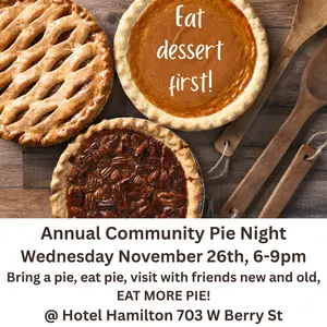 Annual Community Pie Night in Hamilton Missouri