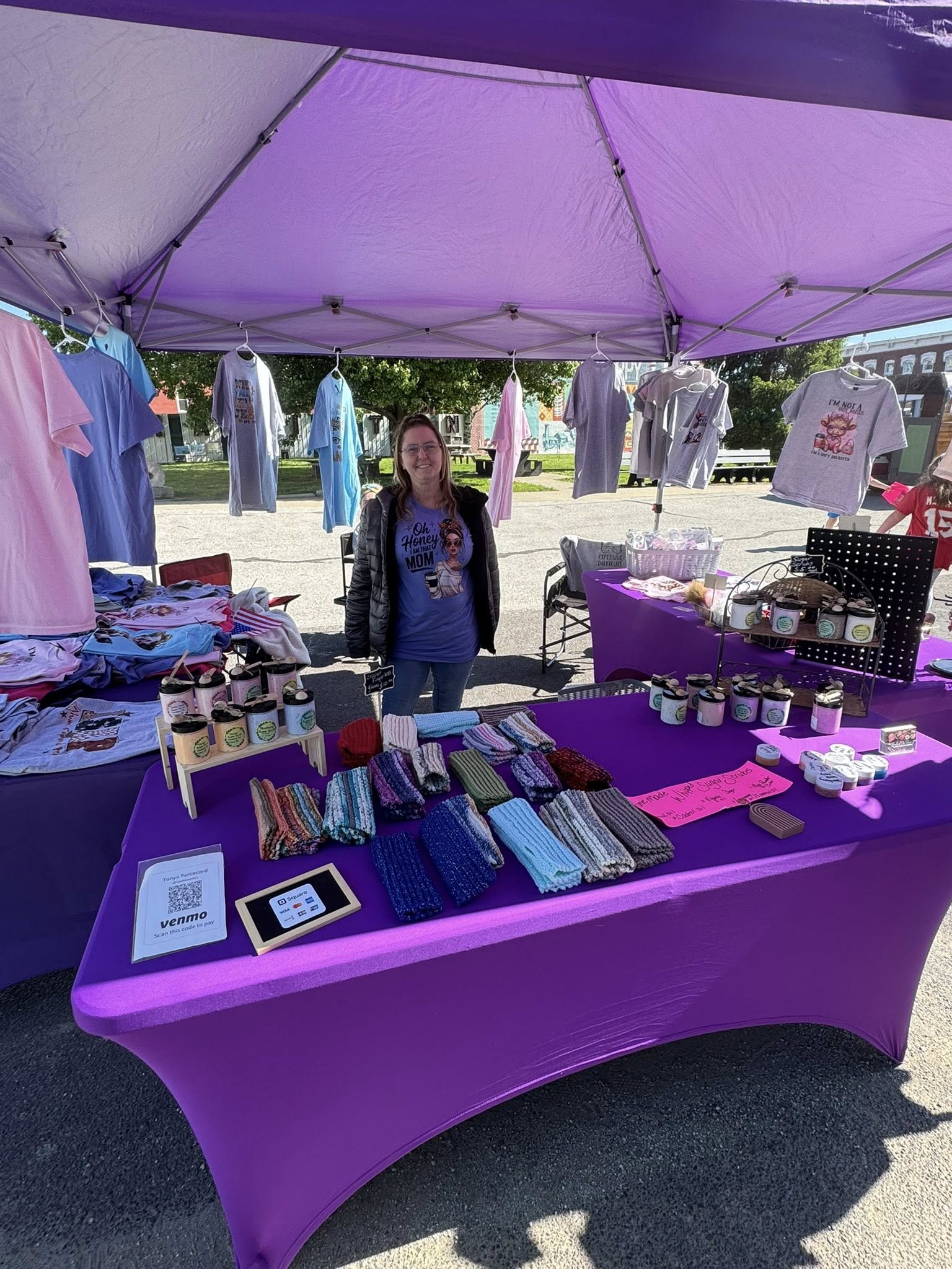 vendor at the Hamilton Farmer's and Makers Market in Missouri