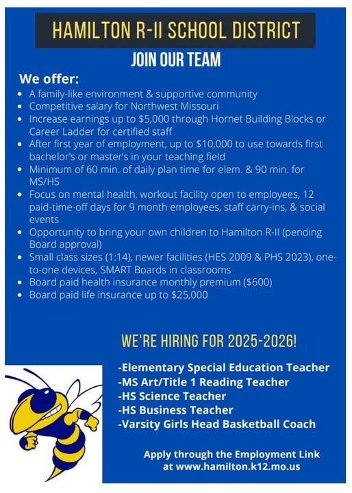 Hamilton Missouri School Hiring Hamilton Missouri School Hiring