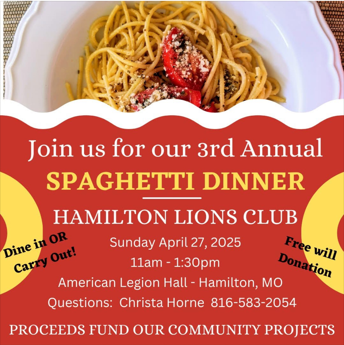 Hamilton Missouri Lions Club Fundraiser