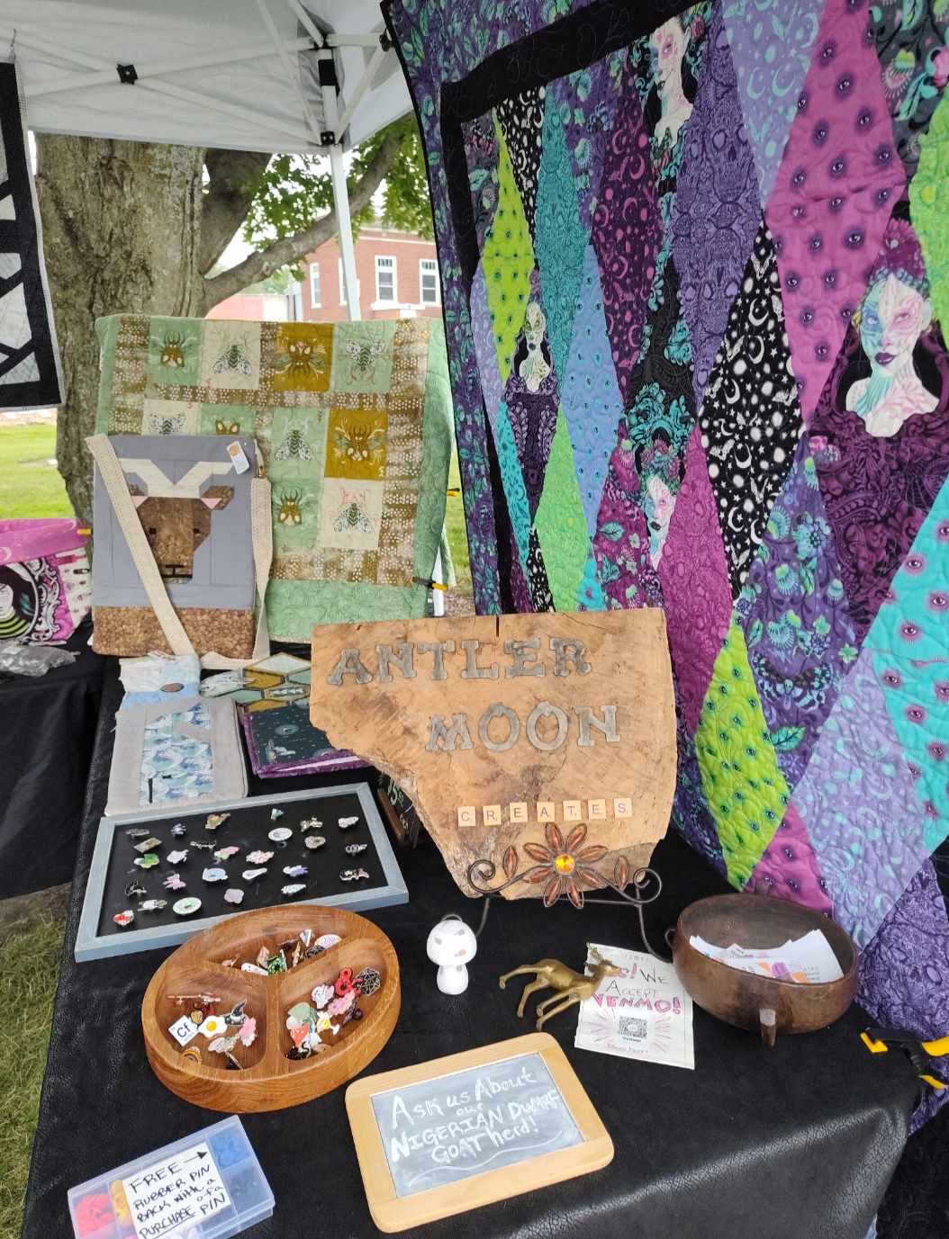Hamilton MO Farmers Market booth Hamilton MO Farmers Market booth