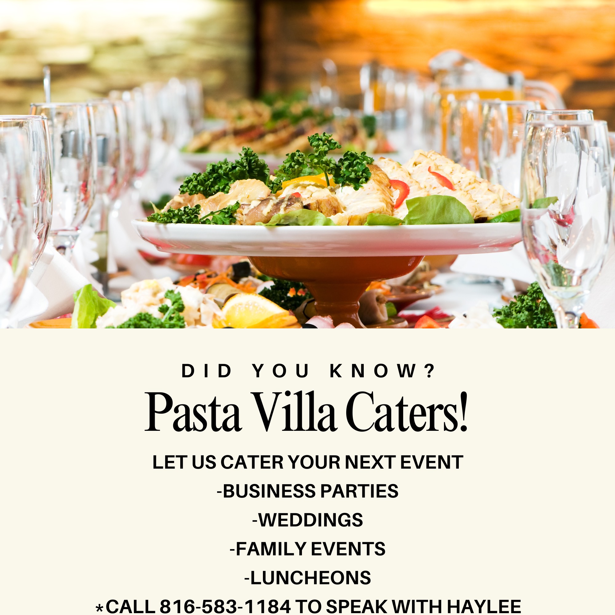 Pasta Villa Restaurant Caters