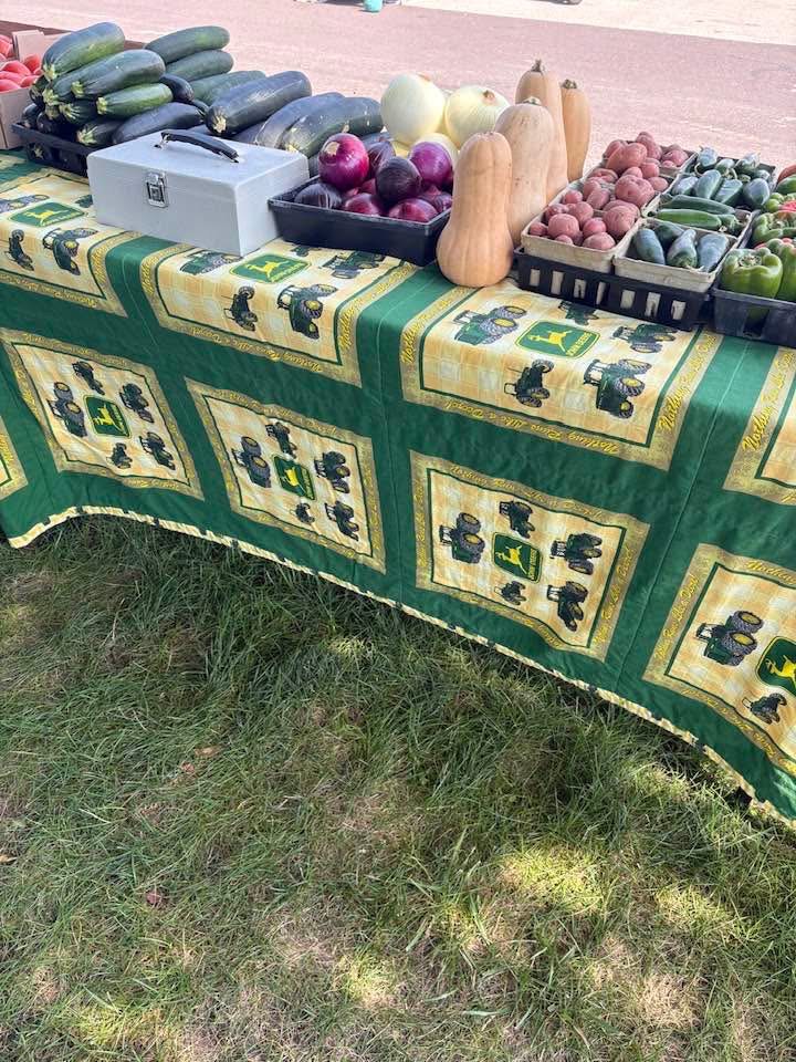 quilts outdoors for the airing of the quilts in Hamilton MO