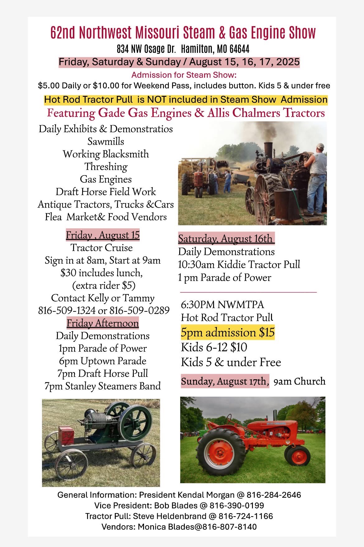 Steam and Engine Show in Hamilton Missouri 2025