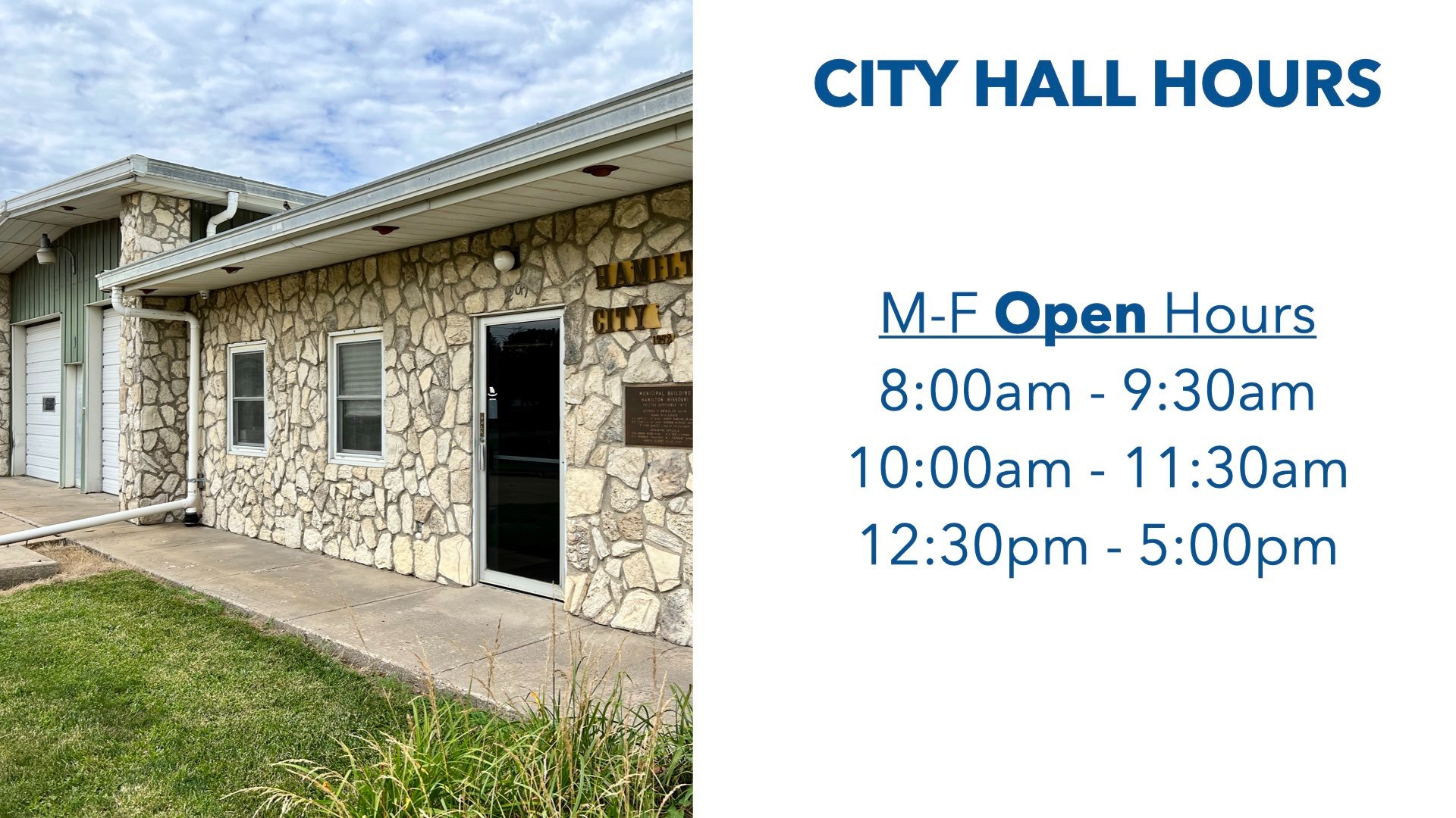 Hamilton Missouri City Hall Hamilton Missouri City Hall