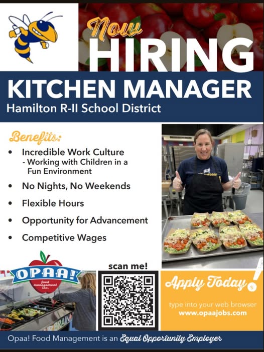Hiring a kitchen manager in Hamilton Missouri Hiring a kitchen manager in Hamilton Missouri